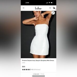 Lulu's Elegant White Dress